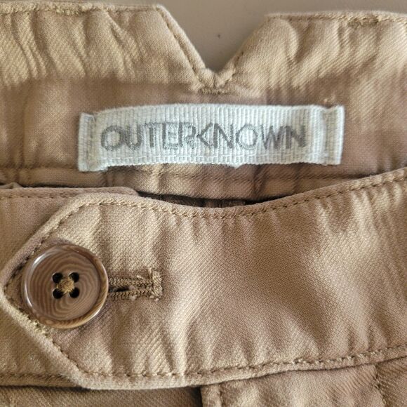 Outerknown Summerland Trouser Women's 27 Chestnut Brown Wide Leg Pants Career - Picture 10 of 13
